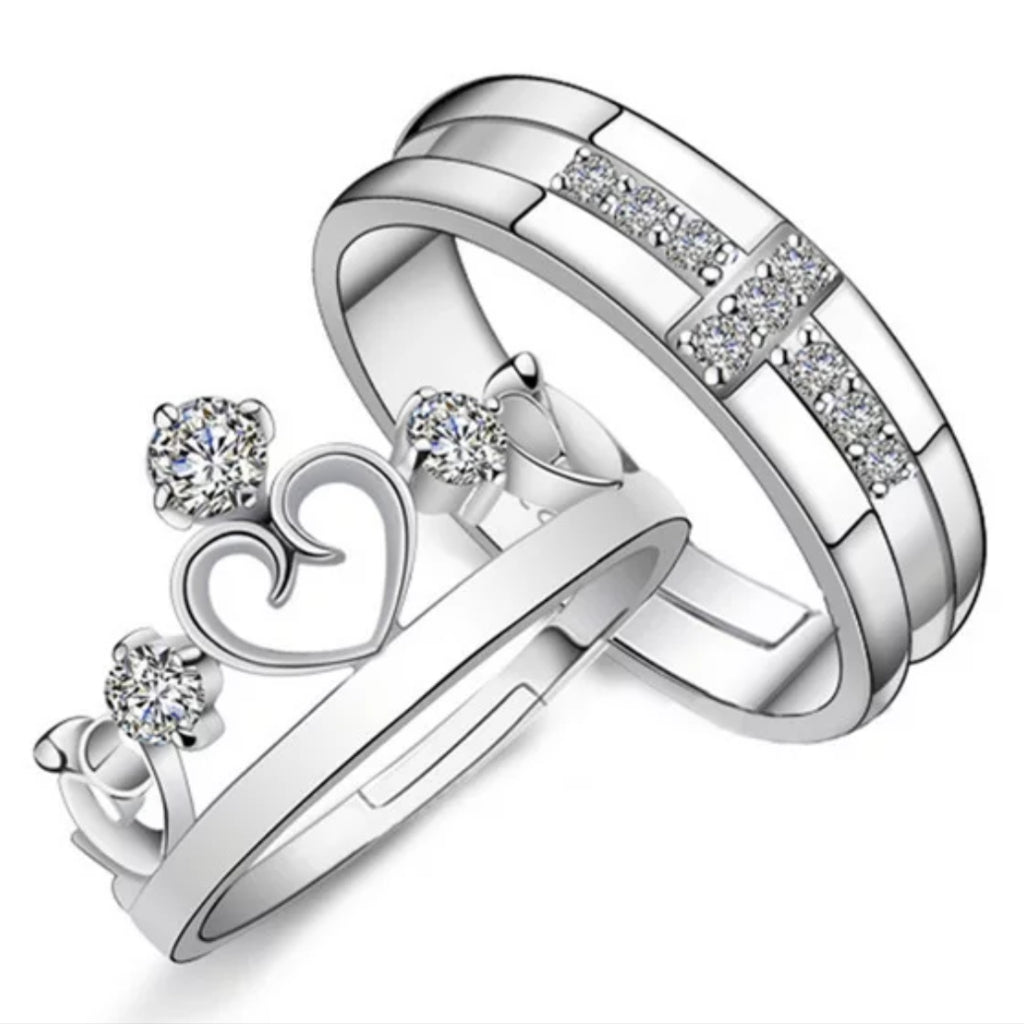 Cross Crown couple  Rings