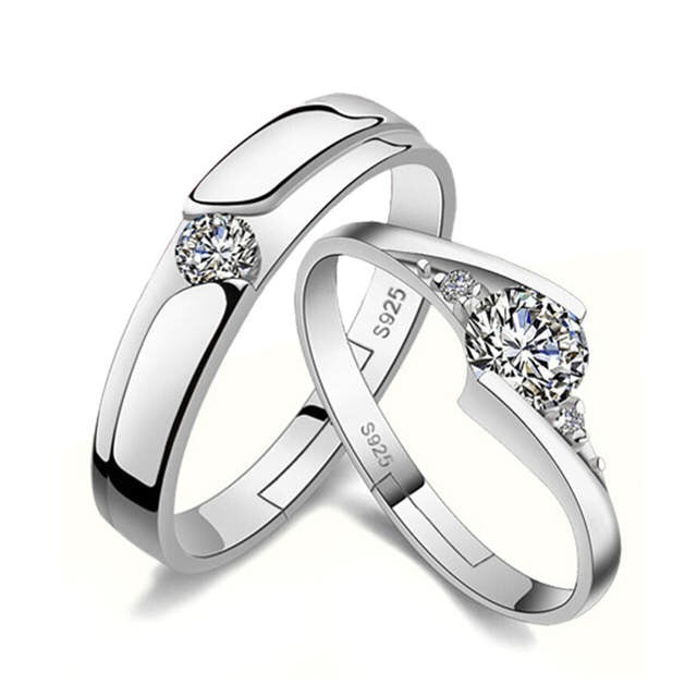 Crystal Lovers' Couple Rings