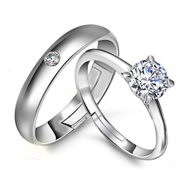 Round Gem Promise Ring