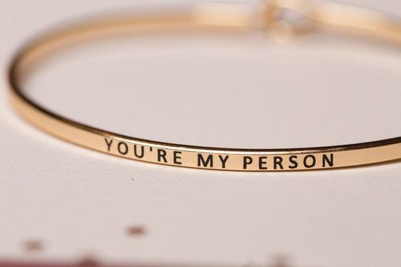 You Are My Person Cuff Bracelet