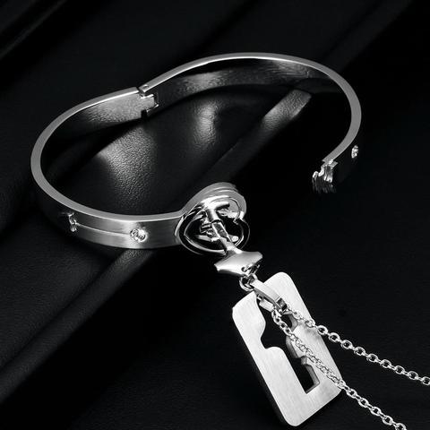 LOVE LOCK BRACELET WITH NECKLACE KEY